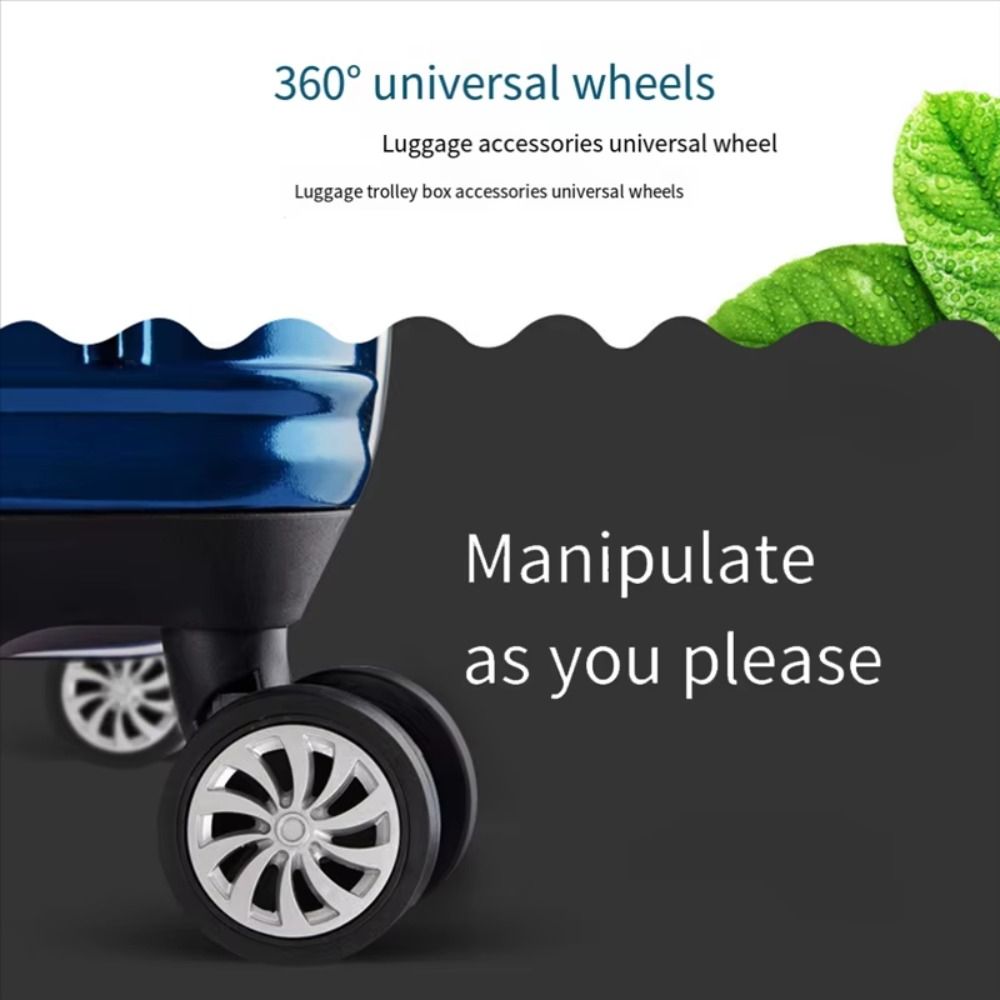 Silent Replacement Luggage Wheels - 4 ชิ้น ล้อกระเป๋าเดินทางอเนกประสงค์ หมุนได้ 360 องศา