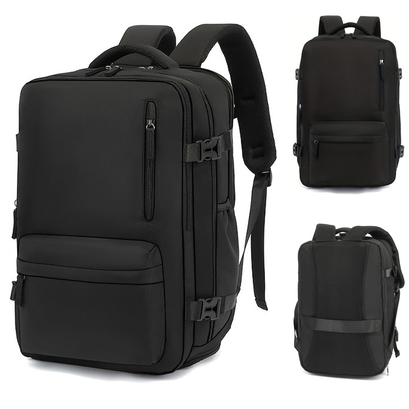 Backpacks - กระเป๋าเป้เดินทางธุรกิจแบบขยายได้, กระเป๋าเป้ใส่แล็ปท็อปกันน้ำ ใส่โน้ตบุ๊กขนาด 15.6 นิ้ว พร้อมสายรัดกระเป๋าเดินทางสำหรับการเดินทางเพื่อธุรกิจ