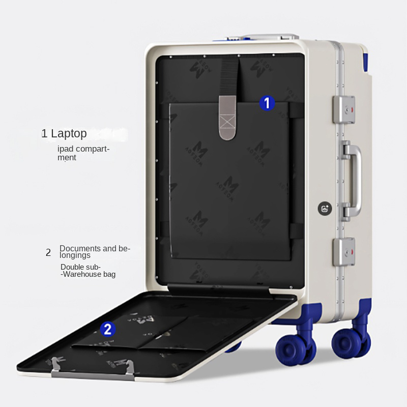 กระเป๋าเดินทางเปิดด้านหน้า หูห - Aluminum Frame Carry On Luggage บทวิจารณ์และราคา