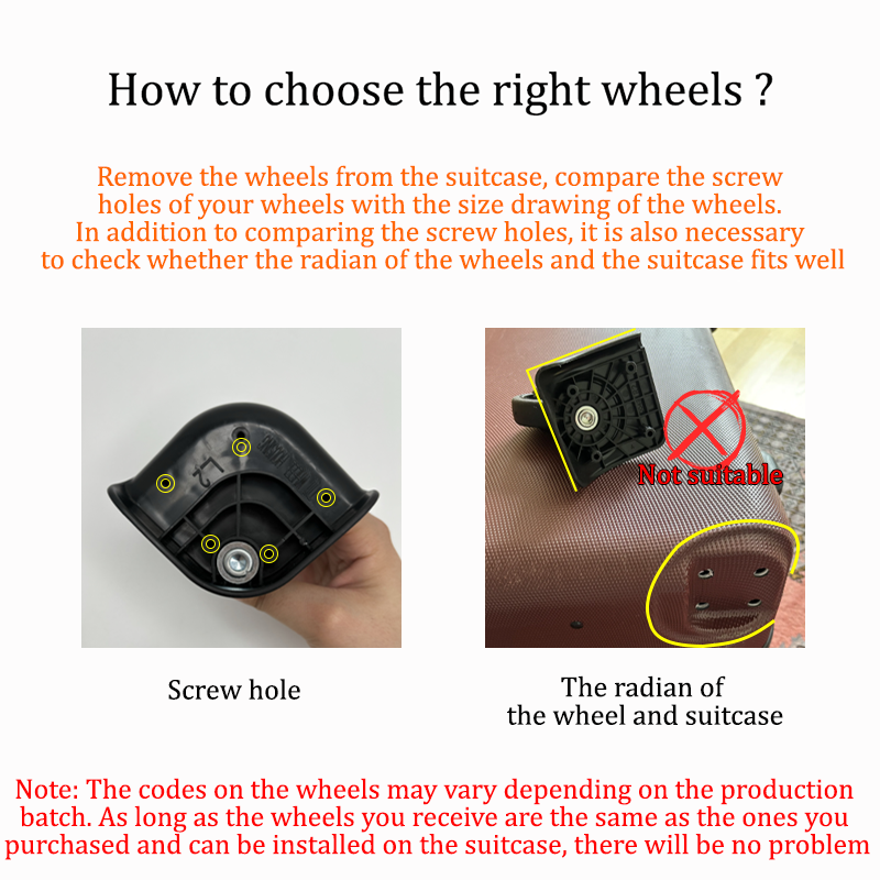 ล้อกระเป๋าเดินทางแบบหมุนได้ ทน - Silent Replacement Luggage Wheels บทวิจารณ์และราคา