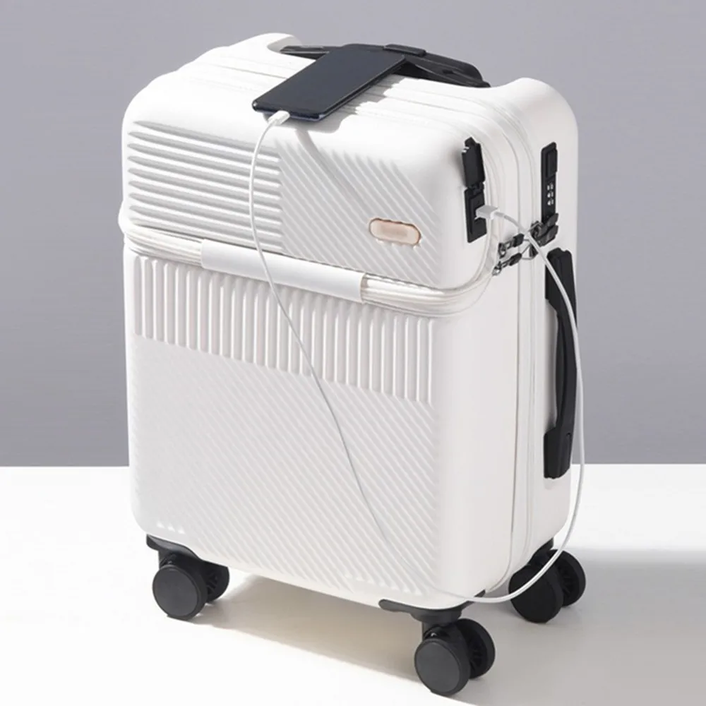 ด้านหน้าเปิดฝาปิดรถเข็น PC กระ - Front Opening Laptop Luggage 24 Inch บทวิจารณ์และราคา